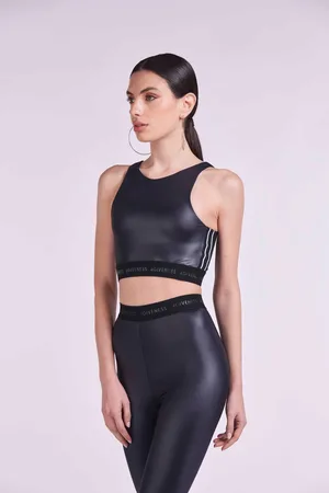 4GIVENESS TOP LYCRA CON BANDE ED ELASTICO LOGO