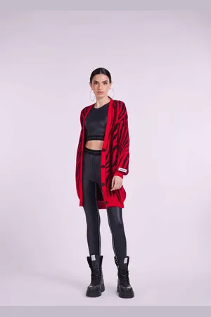 4GIVENESS CARDIGAN IN MAGLIA JACQUARD ZEBRA