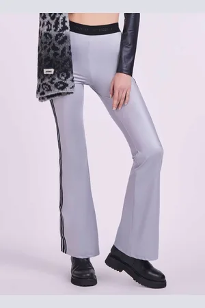 4GIVENESS LEGGINGS A ZAMPA IN LYCRA CON BANDE ELASTICO LOGO