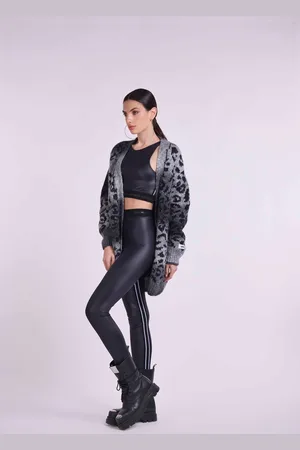 4GIVENESS CARDIGAN IN MAGLIA JACQUARD LEO