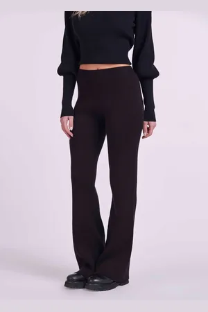 4GIVENESS PANTALONE A ZAMPA IN MAGLIA