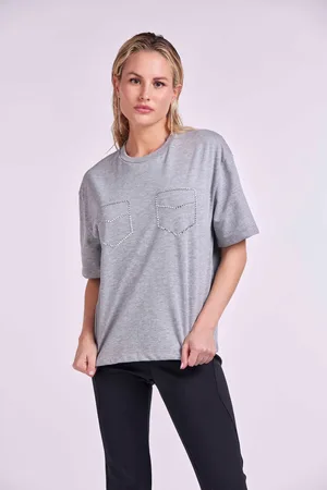 4GIVENESS T-SHIRT TASCHE IN STRASS