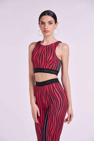 4GIVENESS TOP LYCRA ZEBRA ELASTICO LOGO