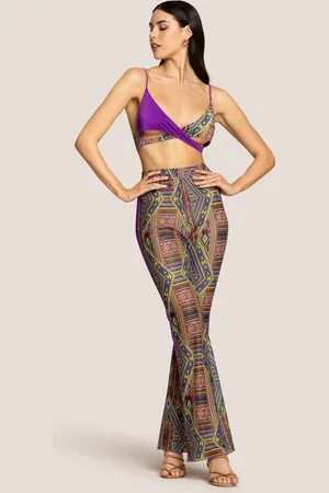 4GIVENESS PANTALONI A ZAMPA MASAI COLORS