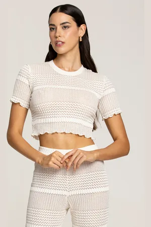 4GIVENESS MAGLIA CROP MEZZA MANICA ICONICO PINK