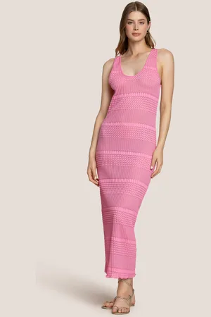 4GIVENESS ABITO LUNGO MAGLIA ICONICO PINK