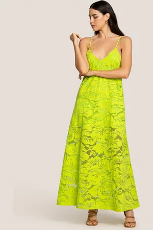 4GIVENESS ABITO LUNGO CON INCROCIO BLOSSOM LACE