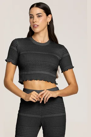 4GIVENESS MAGLIA CROP MEZZA MANICA ICONICO PINK