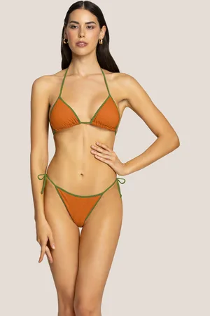 4GIVENESS TRIANGOLO E SLIP BORDATO BICOLOR LUREX