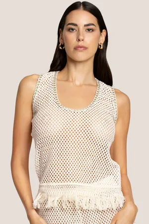 4GIVENESS CANOTTA SLEEVELESS NATURAL MESH