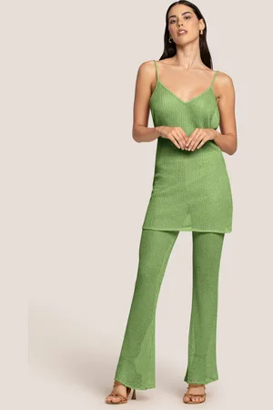 4GIVENESS PANTALONI ZAMPA TRASPARENT SOFT
