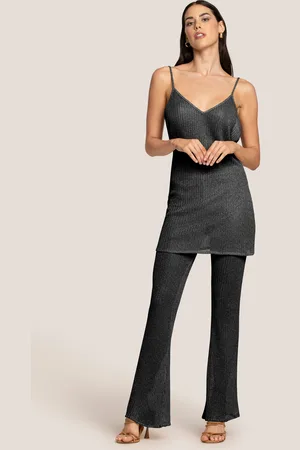 4GIVENESS PANTALONI ZAMPA TRASPARENT SOFT