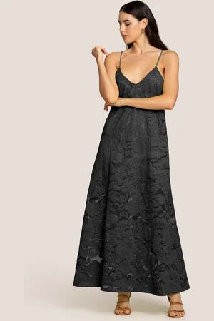 4GIVENESS ABITO LUNGO CON INCROCIO BLOSSOM LACE