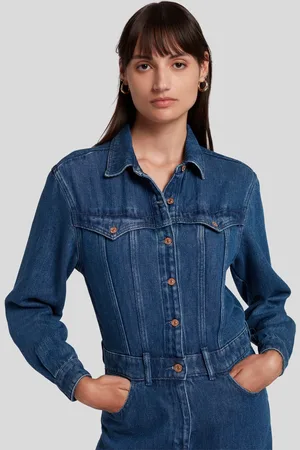 7 for all Mankind Western Jumpsuit DollyTutablu scuro