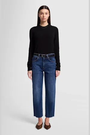 7 for all Mankind The Modern Straight Rebel With Raw CutJeans Straightblu scuro