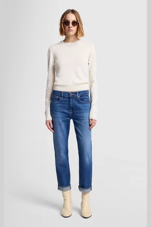 7 for all Mankind Relaxed Skinny Slim Illusion Santa MonicaJeans Boyfriendblu medio