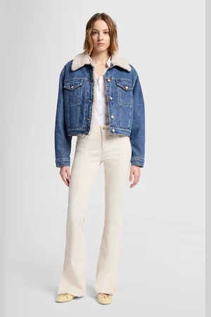 7 for all Mankind Bootcut Corduroy With Side Slit EggshellJeans Bootcutbianco