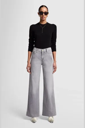 7 for all Mankind Lotta Luxe Vintage Dust With Raw CutJeans a Zampagrigio