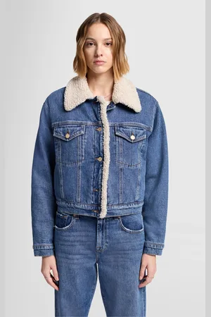 7 for all Mankind Nellie Jacket Santa Cruz With TeddyGiaccablu medio