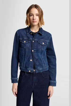 7 for all Mankind Classic Trucker Luxe Vintage Paradise CoveGiaccablu scuro