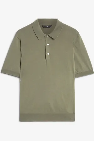7 for all Mankind S/S Polo Cotton Army GreenMaglioneverde