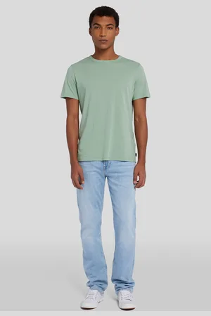 7 for all Mankind Standard Left Hand SolsticeJeans Straightblu chiaro