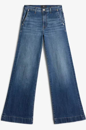 7 for all Mankind Modern Dojo Trouser Royalty With Carpenter DetailsJeans a Zampablu medio