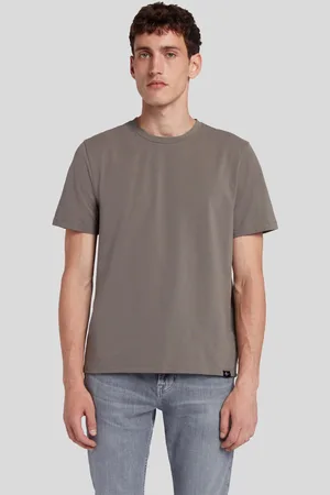 7 for all Mankind T-Shirt Luxe Performance Dusty GreyT-shirt Manica cortagrigio