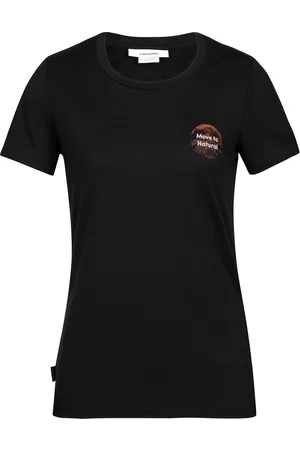 Icebreaker Donna T-shirt - Maglia funzionale 'W Tech Lite II SS Tee Natural Alps