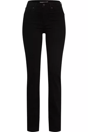 Levi's Donna Pantaloni chinos - Jeans '724 HIGH RISE STRAIGHT BLACKS