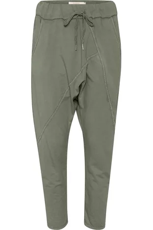 Cream Pantaloni modello harem 