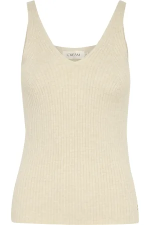 Cream Top in maglia 