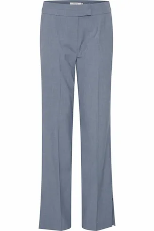 B YOUNG Pantaloni con piega frontale 