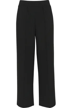 Cream Pantaloni con pieghe 