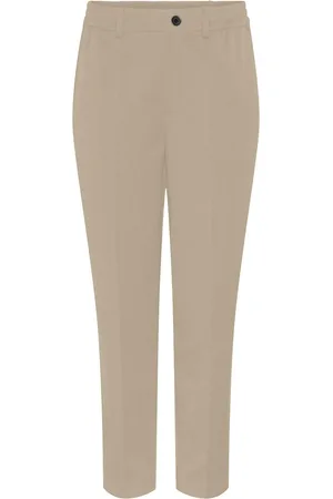 Pieces® Pantaloni con piega frontale 