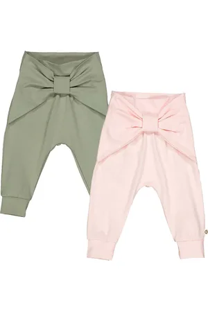 Green Cotton Pantaloni 