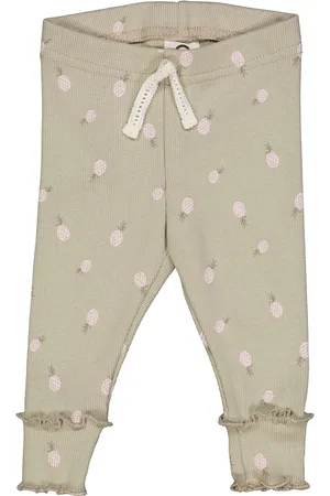 Green Cotton Pantaloni