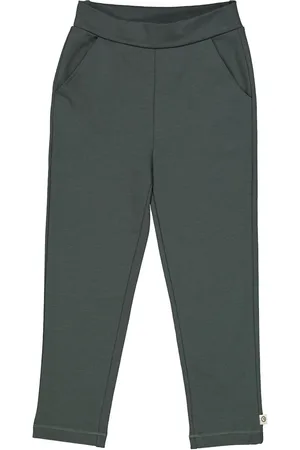 Green Cotton Pantaloni 