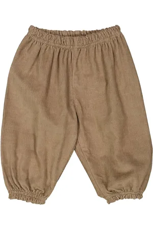 Green Cotton Pantaloni