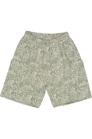 Green Cotton Pantaloni