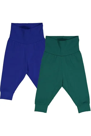 Green Cotton Pantaloni