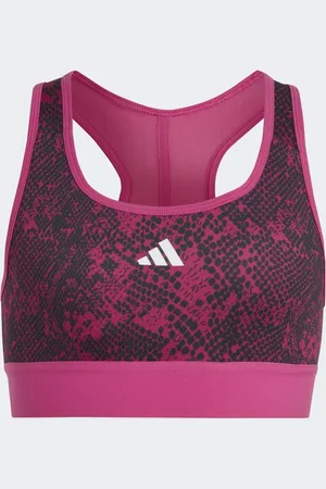 adidas Reggiseno sportivo AEROREADY PowerReact Animal Print Padded