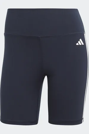 adidas Leggings corti da allenamento Essentials 3-Stripes High-Waisted