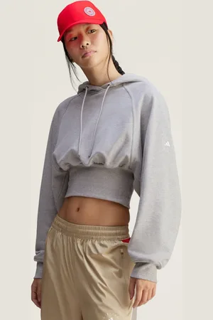 adidas Felpa con cappuccio by Stella McCartney Cropped