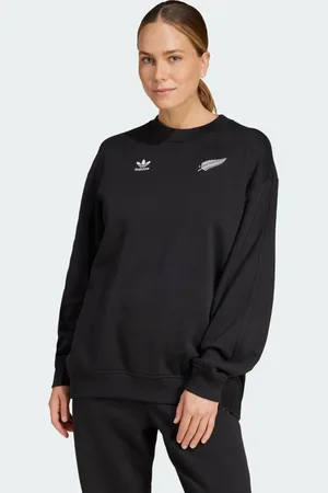 adidas Felpa Essentials Long Sleeve Crew All Blacks
