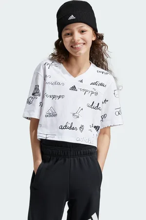 adidas T-shirt Brand Love Cropped Junior