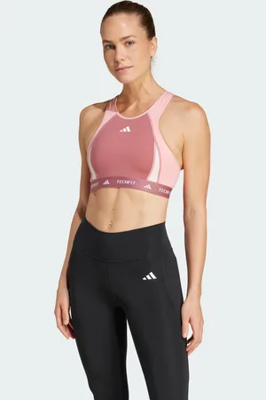 adidas Reggiseno sportivo TECHFIT Medium-Support High-Neck Colorblock