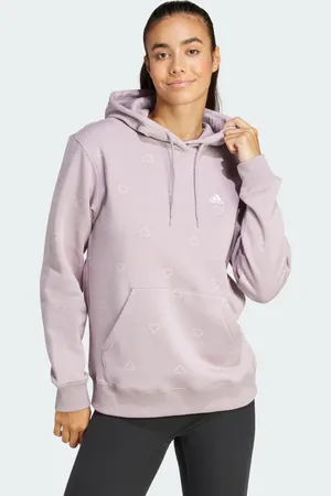 adidas Felpa con cappuccio Essentials Monogram Regular Fleece Graphic