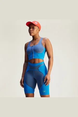 adidas Top by Stella McCartney Two-Tone Zipped Crop