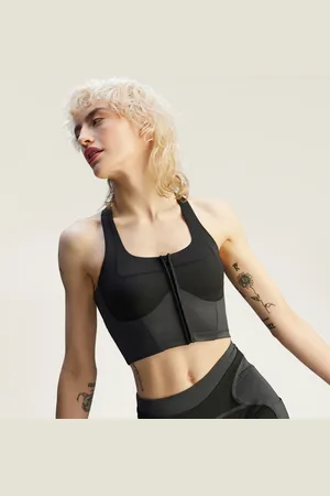 adidas Top by Stella McCartney Two-Tone Zipped Crop